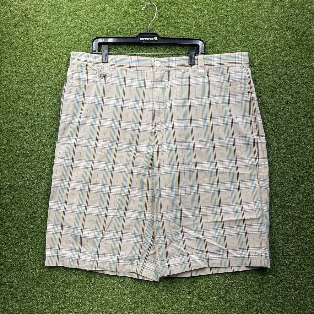 Enyce Shorts Mens 44 Plaid High Rise Lightweight Classic Preppy Bermuda Skater